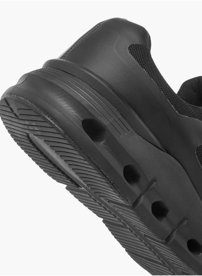 Men's Mesh Panelled Sports Shoes with Lace-Up Closure