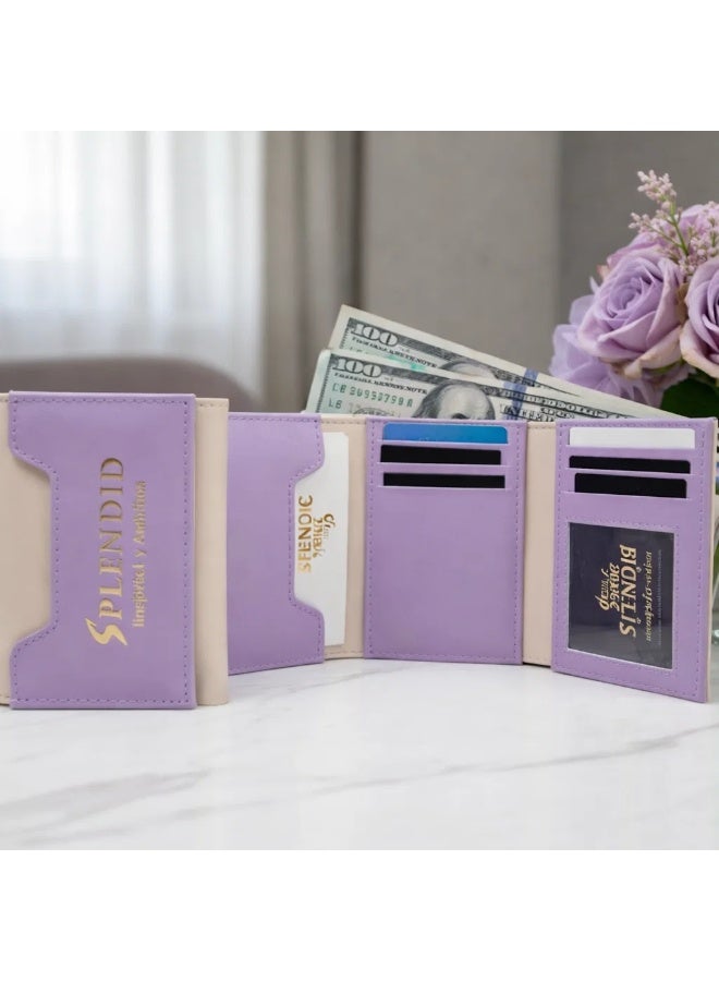 Splendid The Splendid Smart Wallet from the Fetna Color Collection features 10 card slots and a spacious cash compartment that holds up to 35 banknotes mauve - Image 4