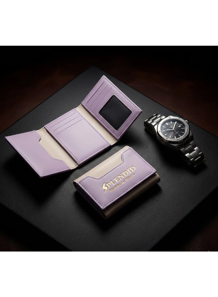 Splendid The Splendid Smart Wallet from the Fetna Color Collection features 10 card slots and a spacious cash compartment that holds up to 35 banknotes mauve - Image 2
