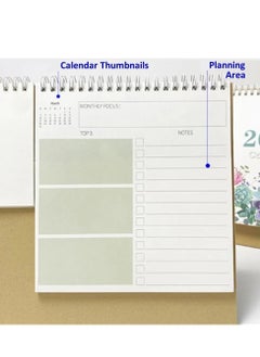 Generic Calendar 2025 Desk Standing Calendars Daily Weekly Monthly Planner Table Schedule Office School Supplies Coil Calendar (Star mode)  - Image 2
