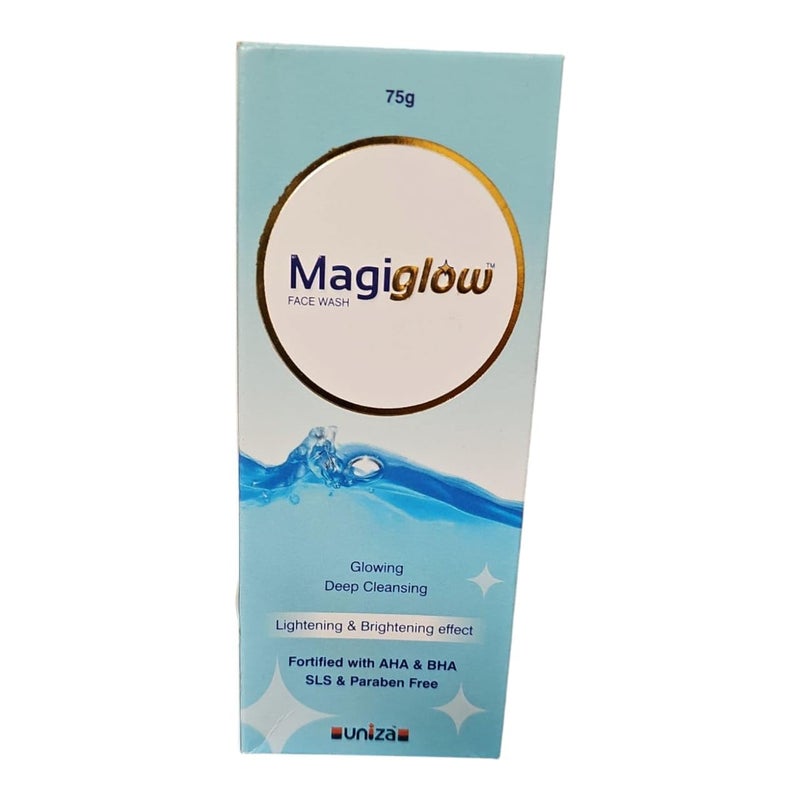 MagiglowFace Wash 75g Deep Cleansing with AHA BHA SLS Paraben Free - Image 1