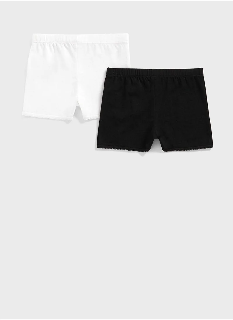 mothercare Black and White Shorts - 2 Pack