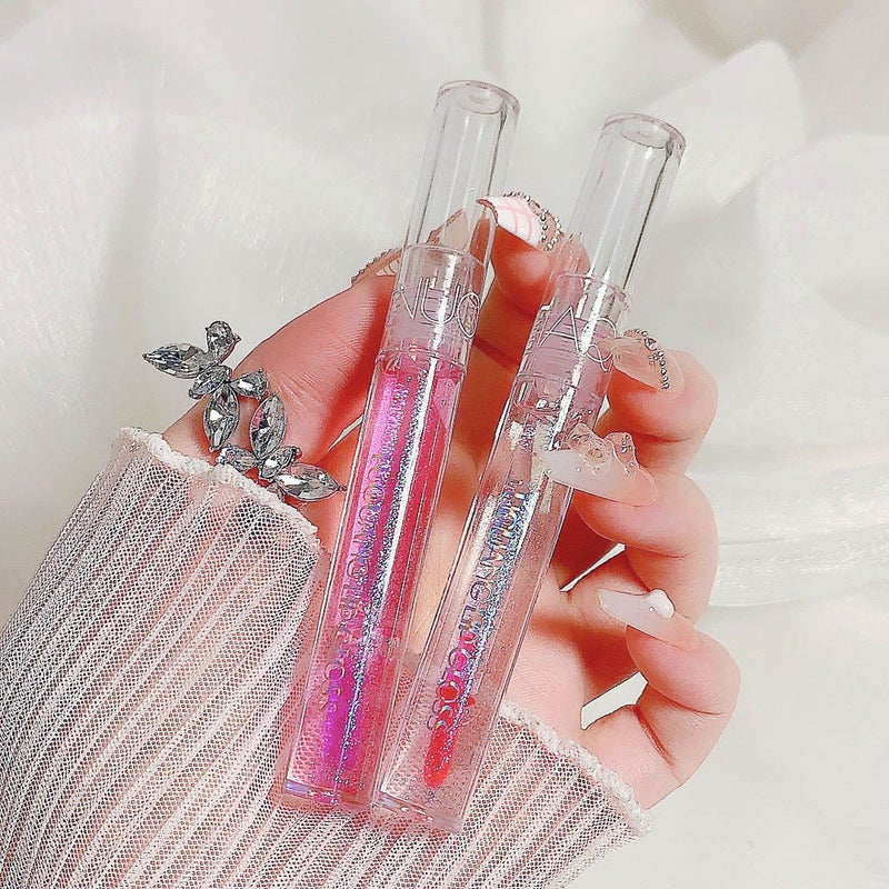Shaqinuo Glass Water Gloss Lip Gloss Rich Micro-Glitter Moisturizing Lip Gloss Mirror Lip Glaze Student Party Lip Balm - Image 5