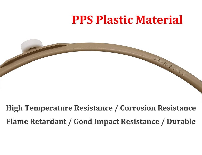 IMSurQltyPrise 8.7" Microwave Turntable Plate Roller Ring with 15mm Rollers, Replacement Parts Fit for Most Microwaves, Ring Outer Diamater 8.7" / 221mm, Rollers Height: 15mm - 2 Pack - Image 5
