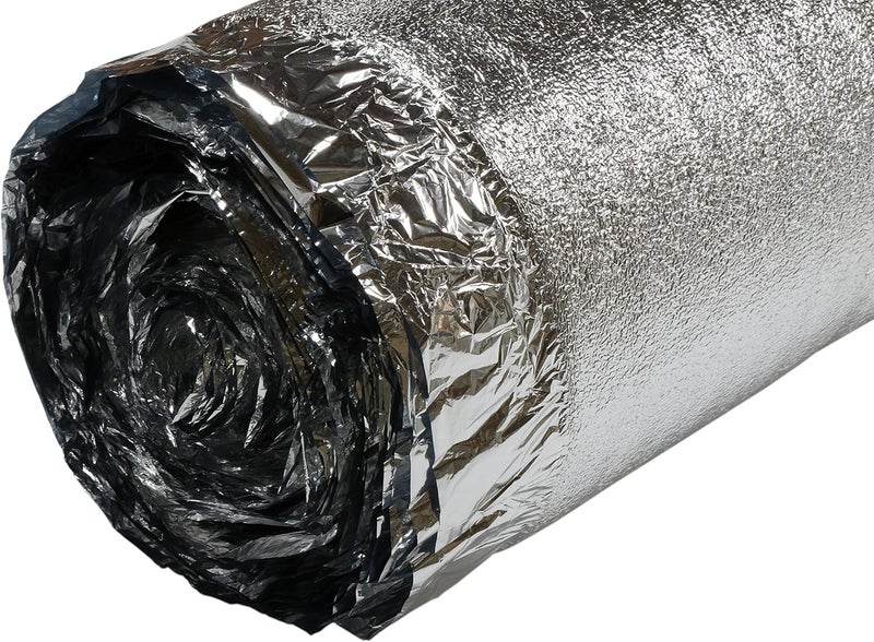 AMERIQUE 400SQFT AMERIQUE 2MM Premium Flooring Padding 3in1 Heavy Duty Foam Silver 200SFRoll Pack of 2 Underlayment with Tape  Vapor Barrier - Image 2