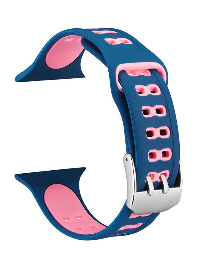 NIBEMINENT Replacement Band With Protective Case Cover For Apple Watch Series 3/2/1 Multicolour - Image 1