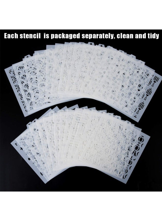 إيفاناز مجموعة قوالب كعك مكونة من 25 قطعة لخبز كعك الزنجبيل والكعك وقوالب تزيين سكرابوكينغ - Image 5