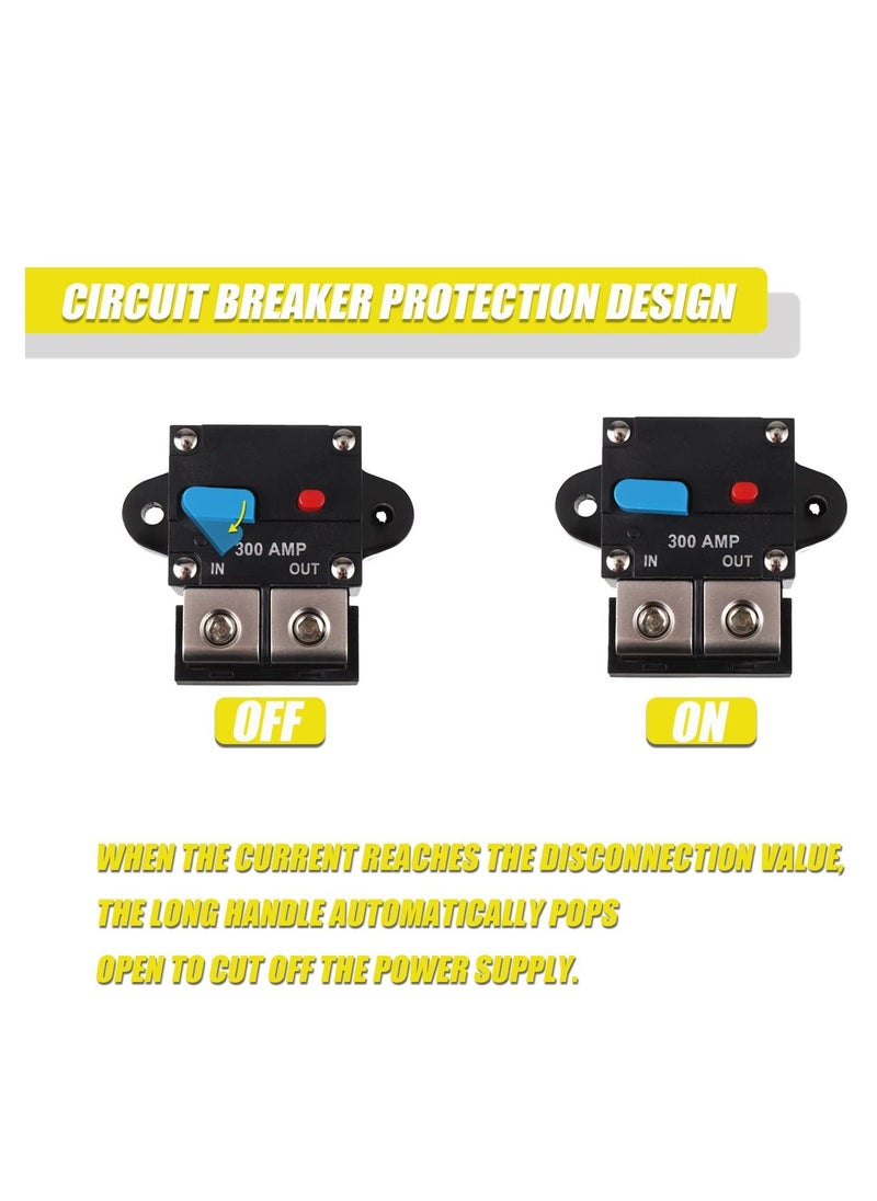 300A Circuit Breaker, Resettable Circuit Breaker, 300 amp Self Recovery Circuit Breaker, DC Circuit Breaker, Smart Circuit Breaker, Manual Reset Button for Car Audio and Amps - pzsku/Z6D6F2FC998E5540D1BE6Z/45/_/1722791098/bb9e2b20-132e-4bbd-8684-3c238a266565