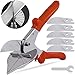 Keadic 7Pcs Multi Angle Miter Shear Cutter with Wrench and Upgrade Spare Blades, Quarter Round Cutting Tool for Wire - Image 2