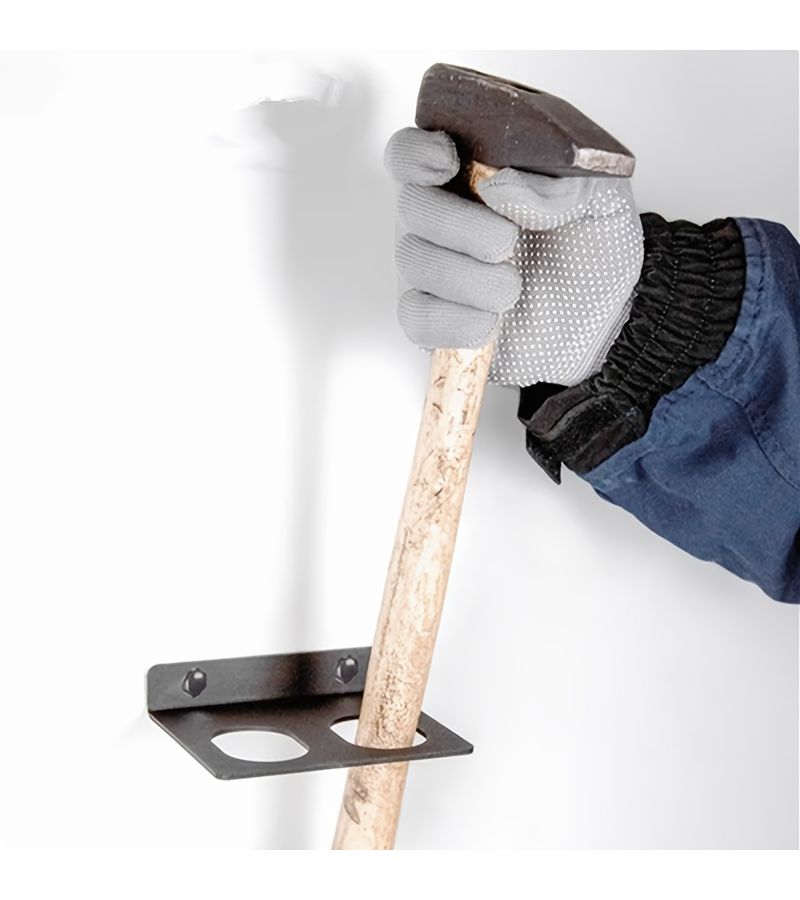 Metal Wall Mounted Hammer Rack 1pc Manual Storage Organizer For Garage Workshop - Image 1