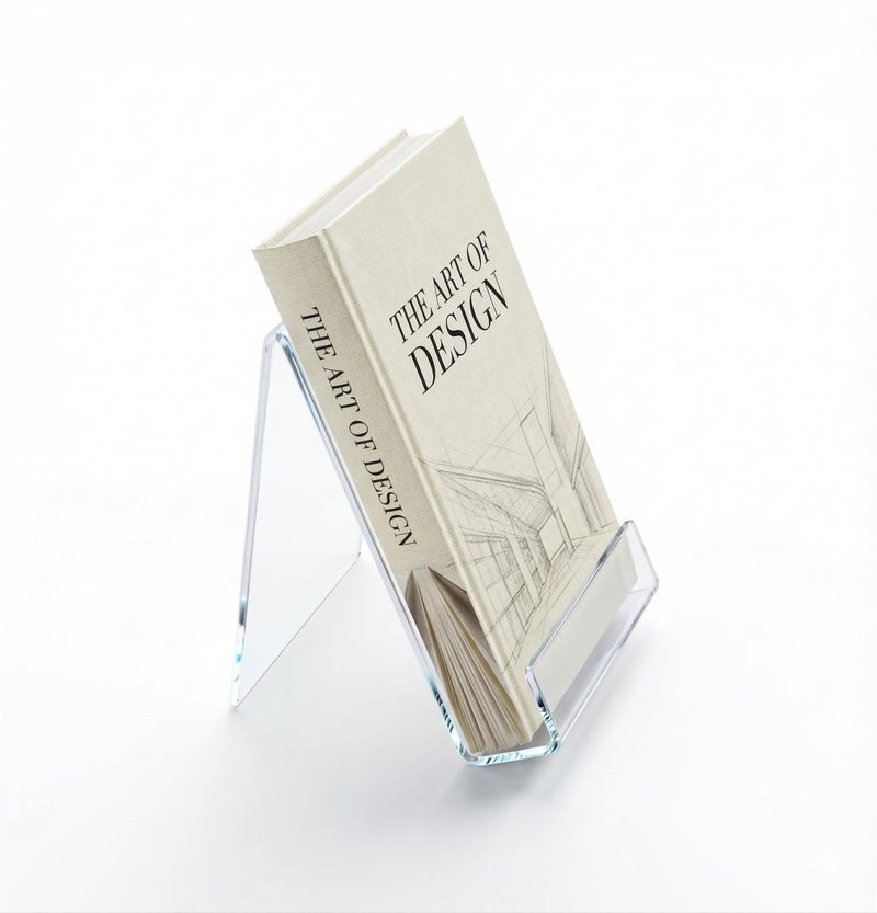Rasper Transparent Acrylic Book Display Stand Easel Book & Card Holder & Multipurpose Product Stands for Greeting Card Display Stand (Height 5 Inches, Width 3 Inches) Pack of 1 PCE - Image 3