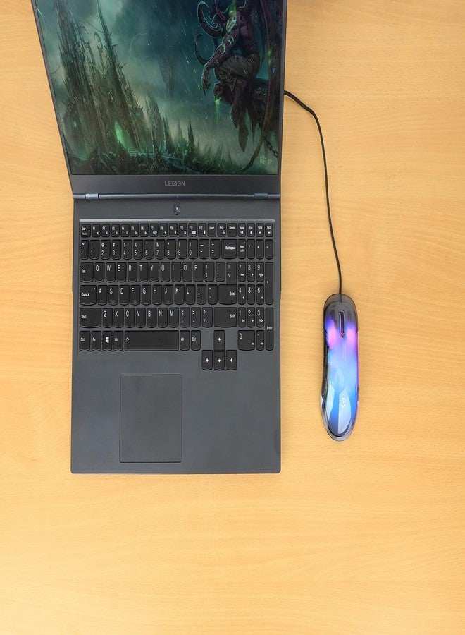 MANHATTAN Wired USB Gaming Mouse - High-Resolution 12,800 DPI - Adjustable RGB LED - 5 ft. Cable - 190381 - Image 5