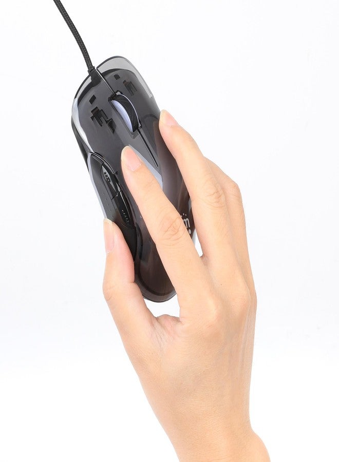 MANHATTAN Wired USB Gaming Mouse - High-Resolution 12,800 DPI - Adjustable RGB LED - 5 ft. Cable - 190381 - Image 4