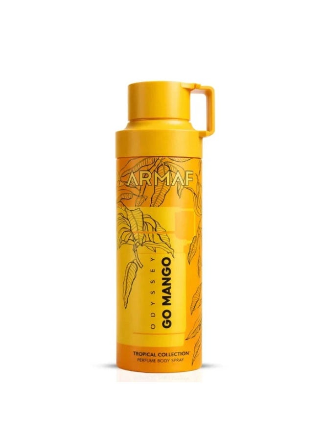 Odyssey Go Mango Tropical Collection by Armaf for Unisex Deodorant Perfume Body Spray - 200ml