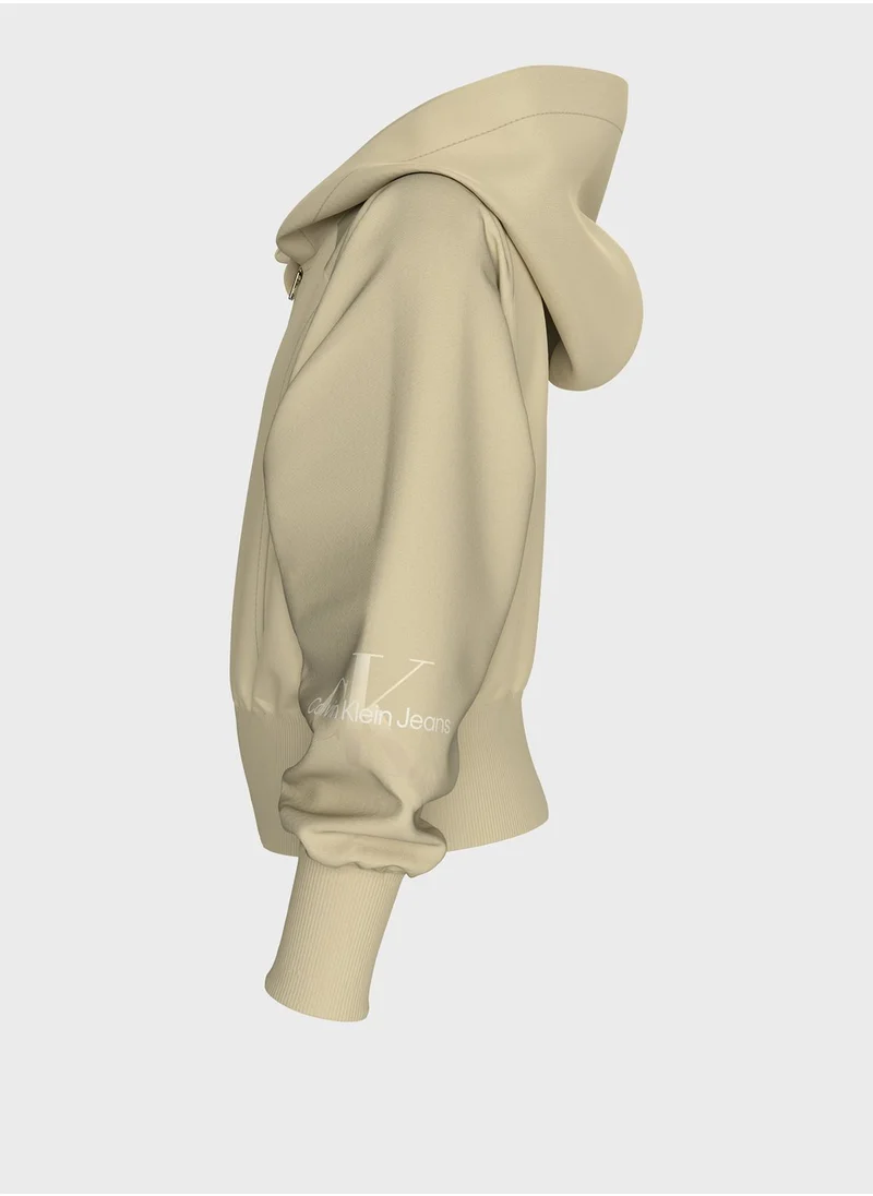 Calvin Klein Jeans Kids Essential Zip Through Hoodie