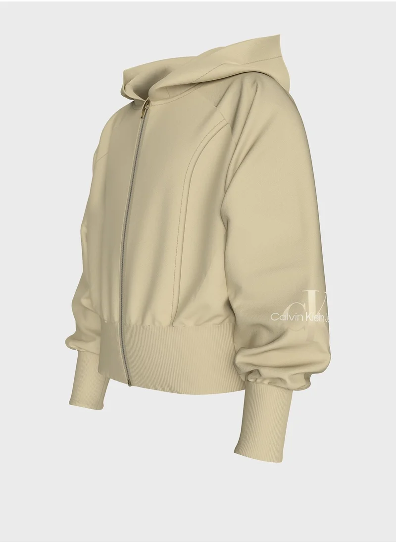 Calvin Klein Jeans Kids Essential Zip Through Hoodie