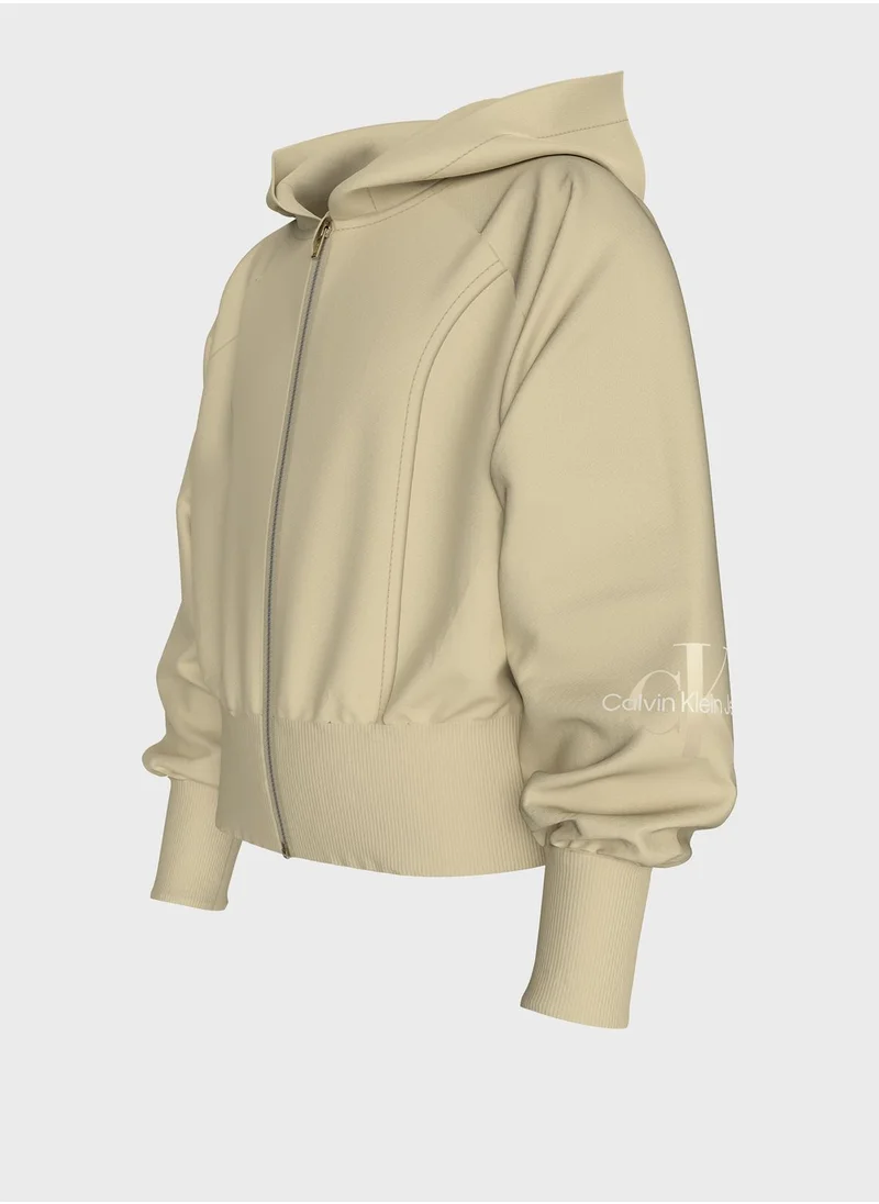 Calvin Klein Jeans Kids Essential Zip Through Hoodie