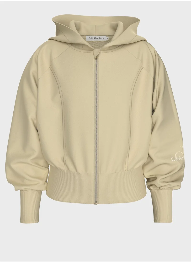 Calvin Klein Jeans Kids Essential Zip Through Hoodie