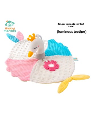 Happy Monkey Bubble Comfort Towel Can Be Imported Cartoon Finger Doll Luminous Tooth Glue Baby Toy-Color:Ambient Towel-Swan - pzsku/Z6D6FA1AD78F04BAD3CF4Z/45/1746209373/f4a33b9f-389d-4984-a008-b927a8ecaa2d