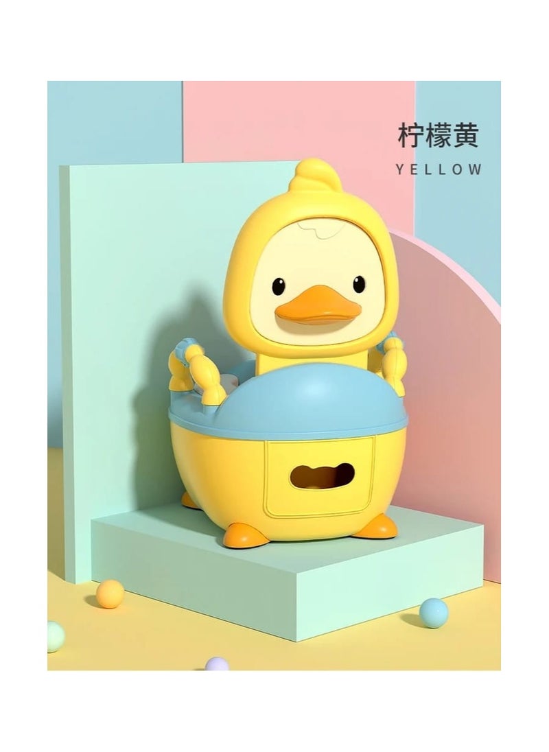 Generic - Baby Toilet Training Seat with Handles Toddler Potty Chair with High Back Support and Removable Pot Lid - Image 1
