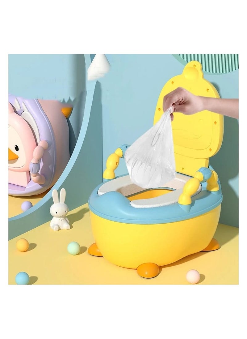 Generic - Baby Toilet Training Seat with Handles Toddler Potty Chair with High Back Support and Removable Pot Lid - Image 1