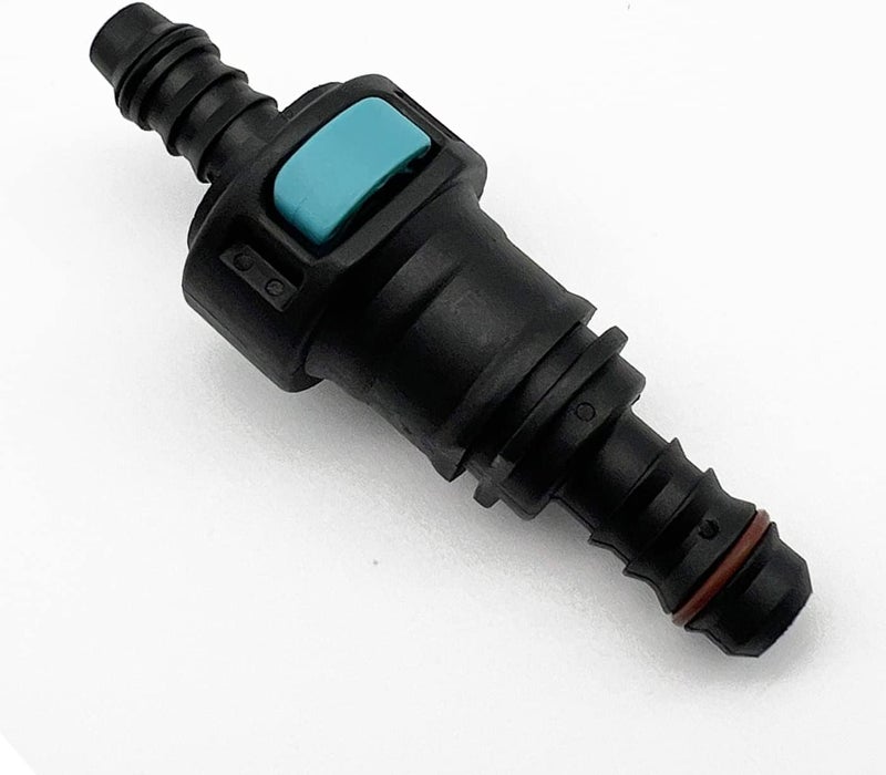 KRD PERFORMANCE 11.8mm SAE to 12mm Barb Straight Quick Release Connector for 9mm ID Nylon Fuel Line Hose - Image 3