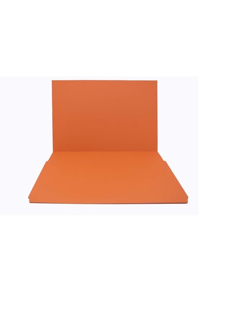 MODEST Modest Document Wallet Folder Full Flap/Cover F4 300gsm Orange Color Pack Of 20  - Image 2