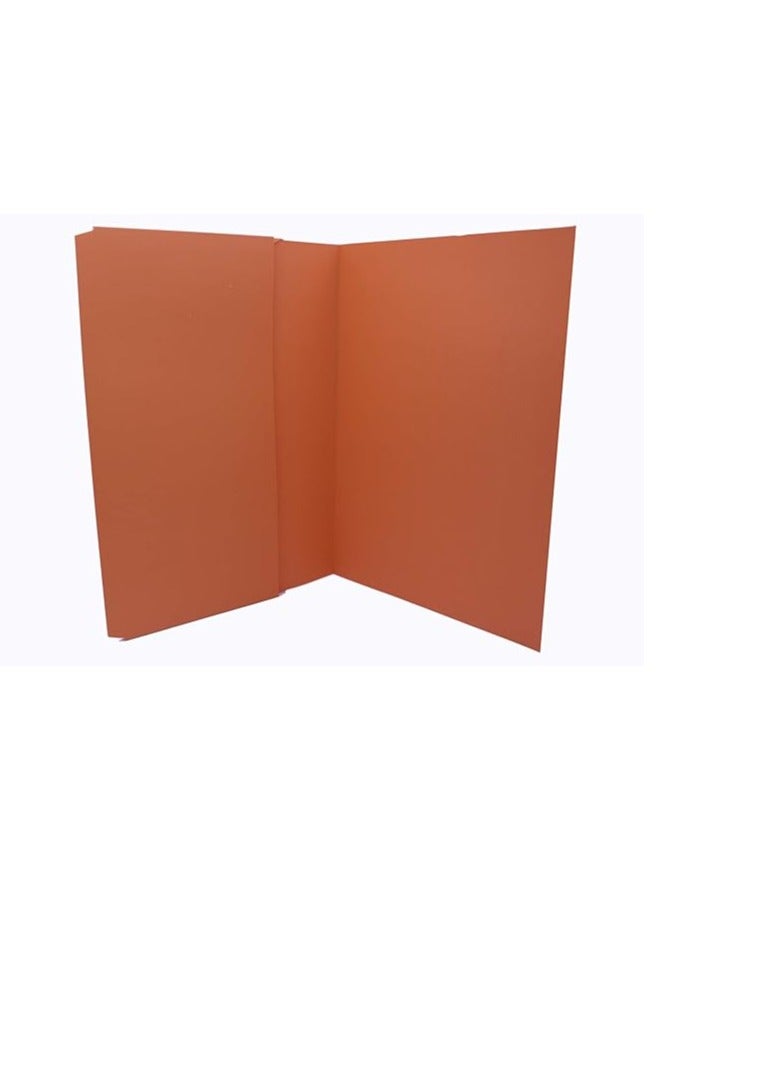 MODEST Modest Document Wallet Folder Full Flap/Cover F4 300gsm Orange Color Pack Of 20  - Image 3