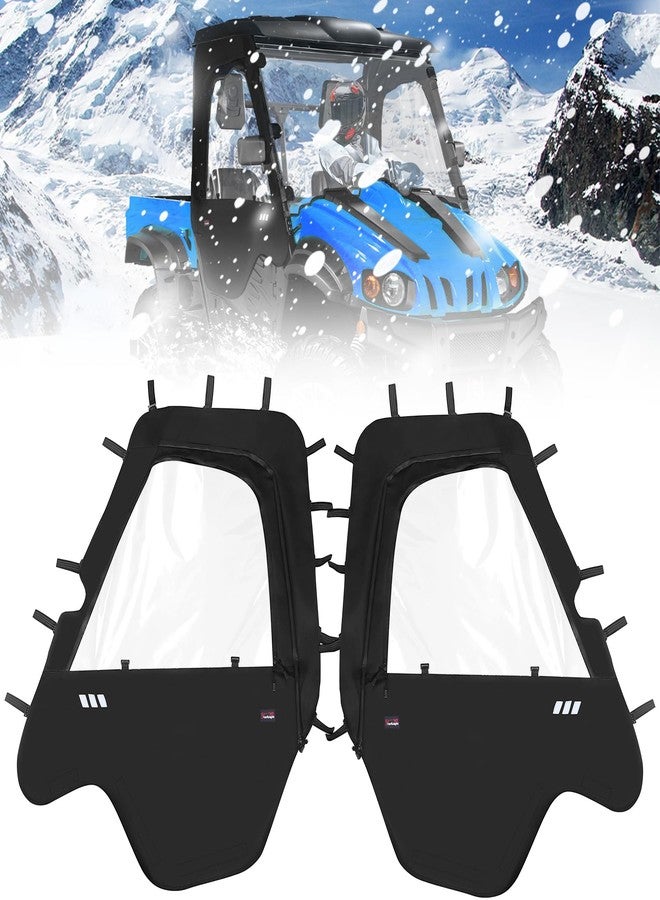 StarknightMT أبواب جانبية قابلة للطي من StarknightMT متوافقة مع Hisun 500 700 و Coleman 500 700 و Axis 500 700، أبواب جانبية يمنى ويسرى قابلة للطي مع نافذة بسحاب، حماية مقاومة للماء، Massimo MSU500 - Image 1