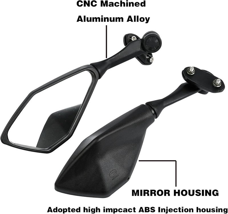 Mamiko Motorcycle Rear View Mirrors for Kawasaki Ninja 400, 250, ZX 6R, 636, 650, 300R, EX300 (2011-2021) - Image 5