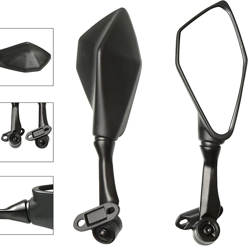 Mamiko Motorcycle Rear View Mirrors for Kawasaki Ninja 400, 250, ZX 6R, 636, 650, 300R, EX300 (2011-2021) - Image 2
