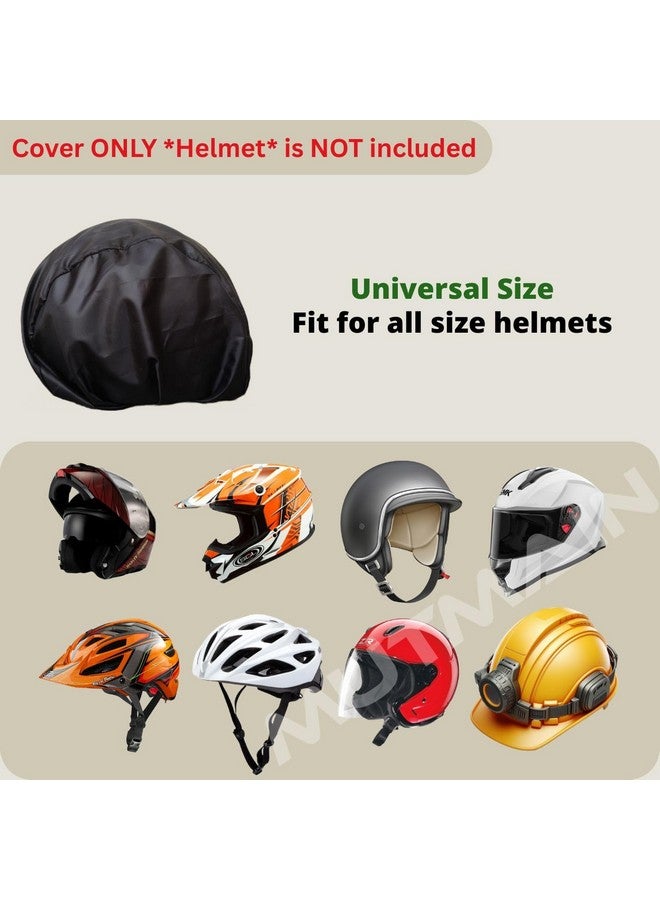 MUTMAIN Helmet Cover / Bag Keeps Your Helmet Safe from Dust, Rain and Scratches Bike Helmet Pack of 1 (HC-Black) - Image 2