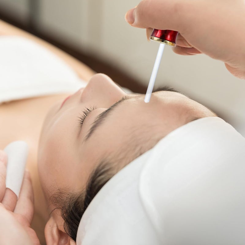 MAGICLULU زجاجة عطر زجاجية قديمة فارغة 25 مل بتاج أحمر تصميم قابل لإعادة التعبئة حاوية عطور عربية لزيوت العطور الشرق أوسطية ديكور منزلي - Image 3
