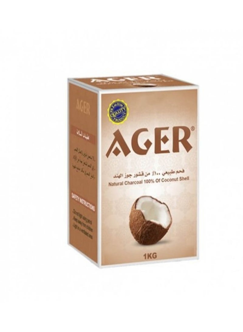 Natural vegetable charcoal from coconut shells from Ajeer for and barbecue - Image 2