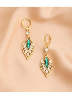 Goolsky 2pcs/pair Exquisite Hollow Out Leaf Dangle Earrings, Elegant Party Fashion Jewelry  - Image 1