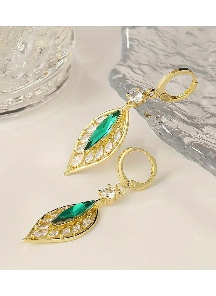 Goolsky 2pcs/pair Exquisite Hollow Out Leaf Dangle Earrings, Elegant Party Fashion Jewelry  - Image 5
