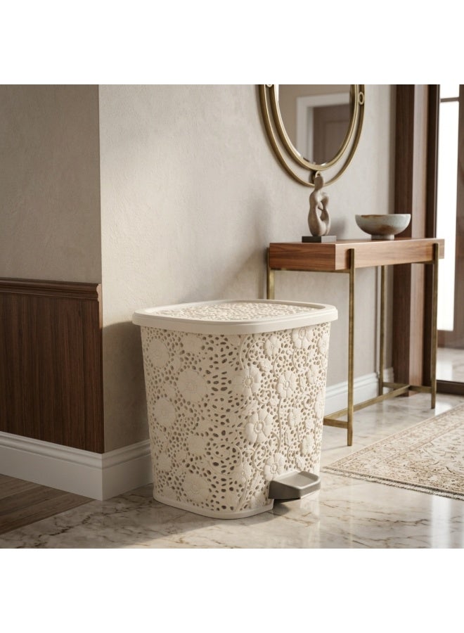 dunya Luxury Pedal Wastebasket with a Classic Design - 26 liters, stylish Dustbin for Home and Office - Image 3
