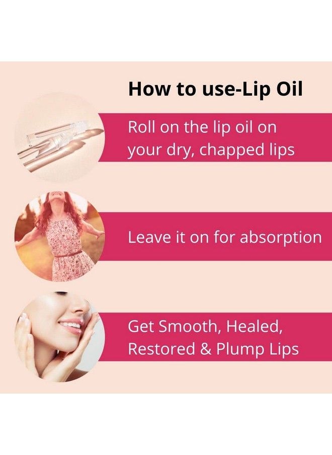 Urbaano herbal Lip Serum Oil For Dark Dry Pigmented And Chapped Lips Men Women & Teenagers Hydrate Lips Restores Lip Naturally 10Ml  - Image 5
