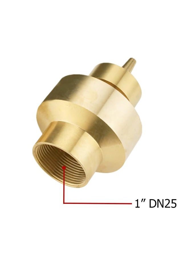 Hooshing Fountain Nozzle 1" DN25 Column Brass Water Spray Nozzles Sprinkle Spary Heads Spring Outdoor Garden Pond Park - Image 2