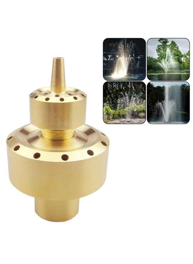 Hooshing Fountain Nozzle 1" DN25 Column Brass Water Spray Nozzles Sprinkle Spary Heads Spring Outdoor Garden Pond Park - Image 1