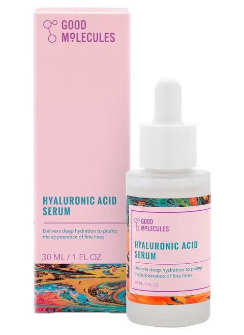 Hyaluronic Acid Serum - Hydrating, Non-greasy formula to Moisturize, Plump - 1% HA, Anti-aging, Water-Based Skincare for Face