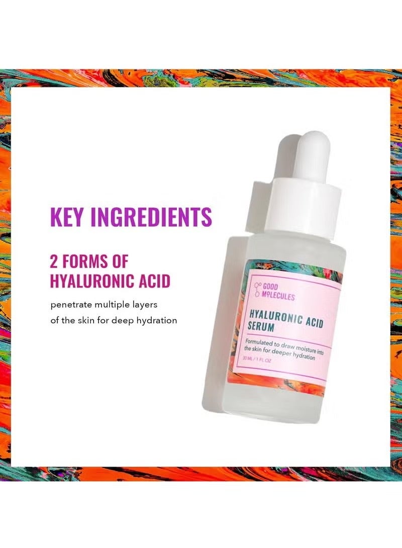 Good Molecules Hyaluronic Acid Serum - Hydrating, Non-greasy formula to Moisturize, Plump - 1% HA, Anti-aging, Water-Based Skincare for Face - Image 3
