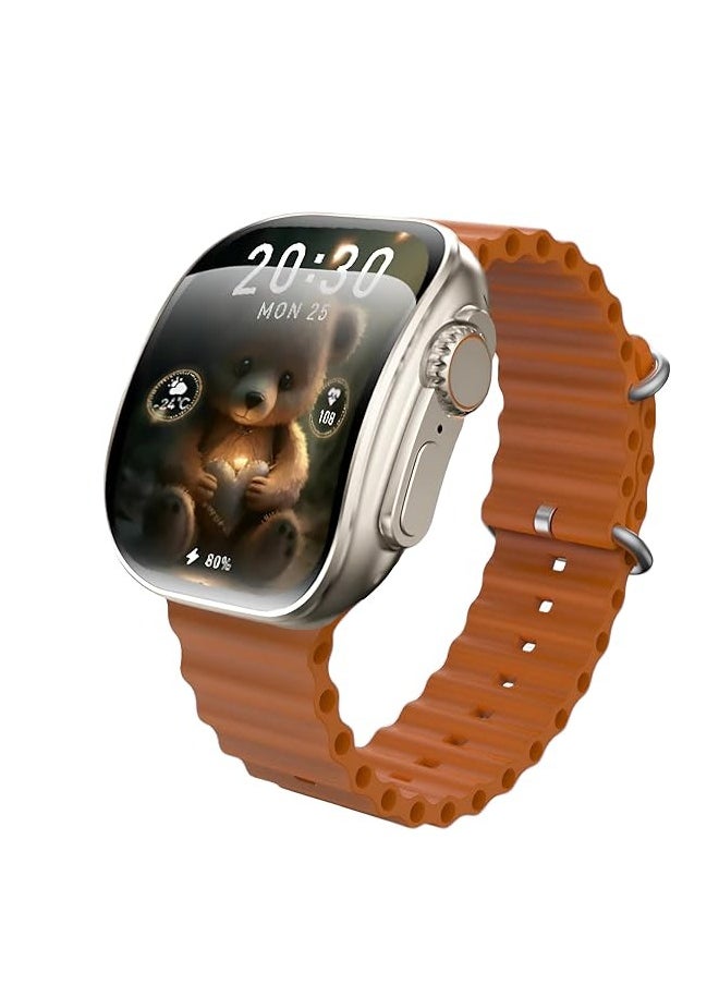 X10 Ultra3 Curved Screen Smart Watch NFC, Elegant Design 49MM, Fitness Tracker, Calls Wireless Charging, wearfitpro mobile app in IOS & android store, for men and women