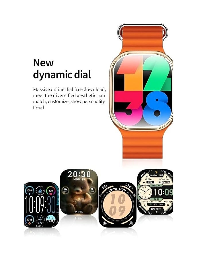 X10 Ultra3 Curved Screen Smart Watch NFC, Elegant Design 49MM, Fitness Tracker, Calls Wireless Charging, wearfitpro mobile app in IOS & android store, for men and women
