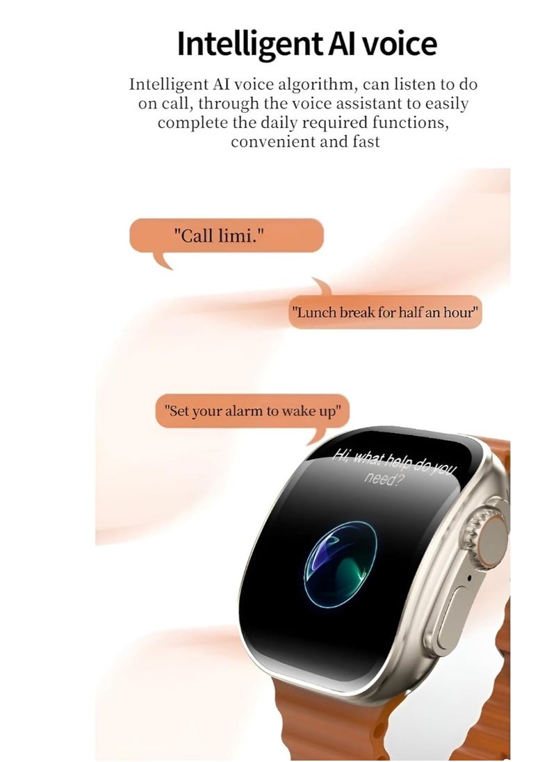 X10 Ultra3 Curved Screen Smart Watch NFC, Elegant Design 49MM, Fitness Tracker, Calls Wireless Charging, wearfitpro mobile app in IOS & android store, for men and women
