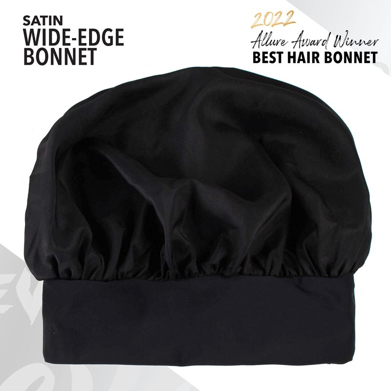 Evolve Evolve Satin Wide Edge Bonnet Black - Image 3