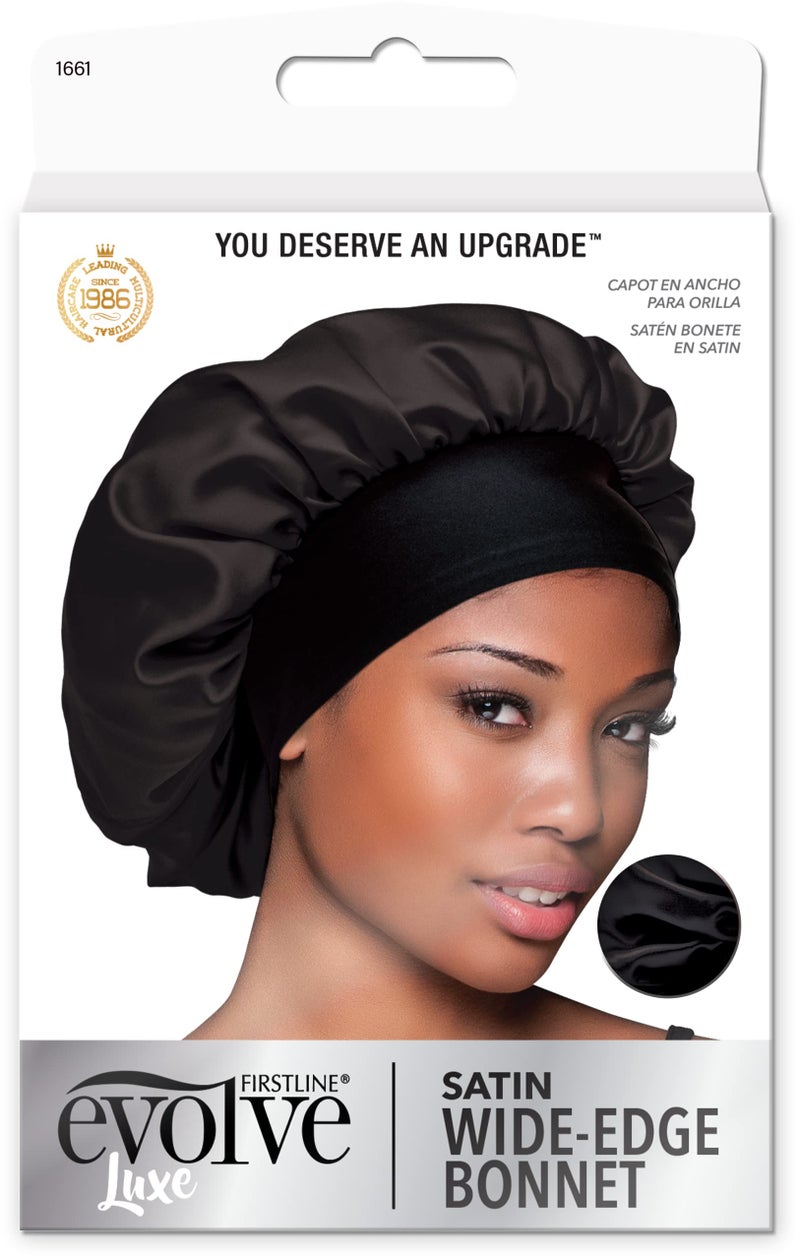 Evolve Evolve Satin Wide Edge Bonnet Black - Image 1