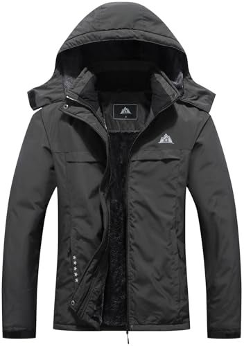 MOERDENG Women's Ski Jacket Warm Winter Coat Hooded Snowboarding Jackets Waterproof Mountain Windbreaker for Hiking Traval - Image 1