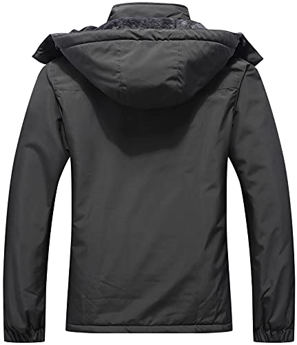 MOERDENG Women's Ski Jacket Warm Winter Coat Hooded Snowboarding Jackets Waterproof Mountain Windbreaker for Hiking Traval - Image 3