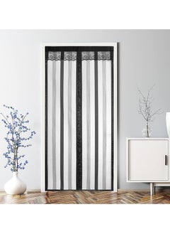Insulated Door Curtain - Thermal Magnetic Self-Sealing Door Screen - EVA Keep Bugs Out - Hand Free Closure-for Kitchen/Air Conditioner Room/Patio (100 x 210CM)